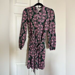 Boden Pink Floral Long Sleeve Dress Size 6